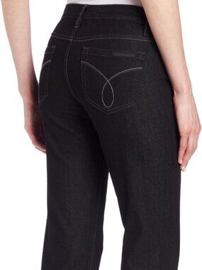 Calvin Klein Black 5-Pocket Jeans Skinny Stretch Straight Leg Sz 30 waist - NWT